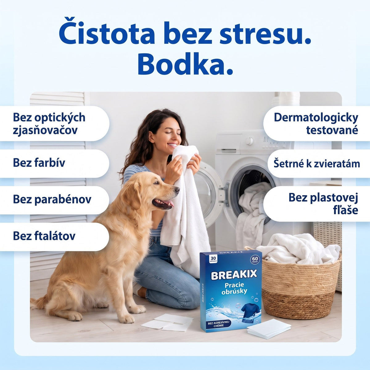 Pracie obrúsky – bez agresívnych chemikálií