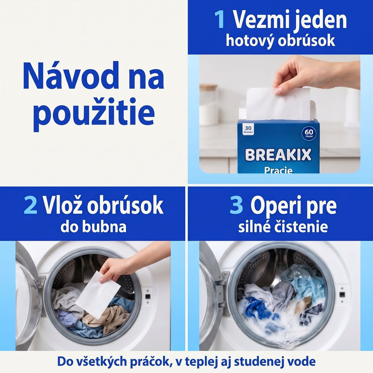 Pracie obrúsky – bez agresívnych chemikálií